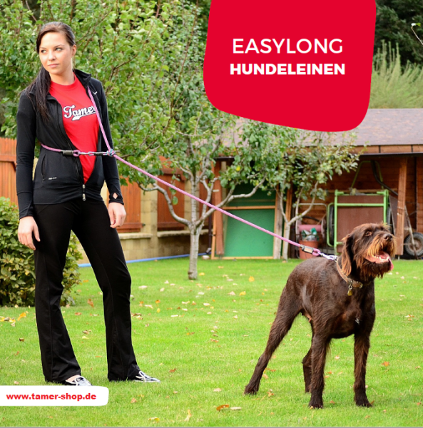 easy-long Hundeleine Ø9mm - 2m - schwarz